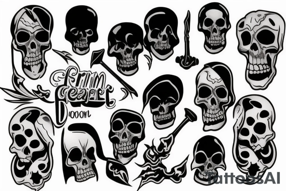 grim reaper tattoo idea