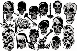 grim reaper tattoo idea
