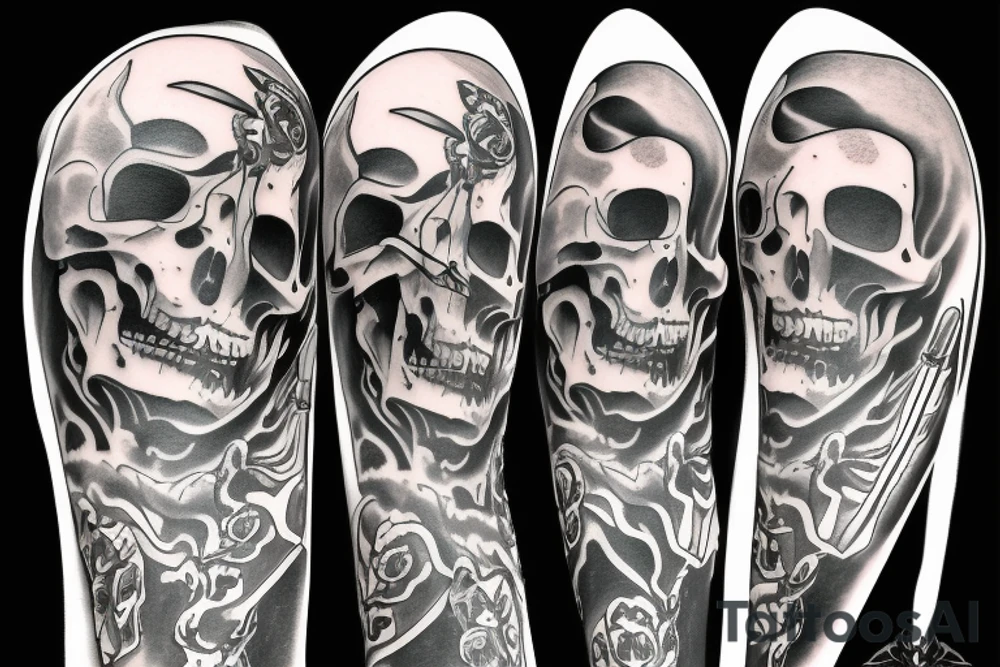 grim reaper tattoo idea