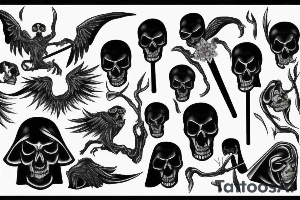 grim reaper tattoo idea
