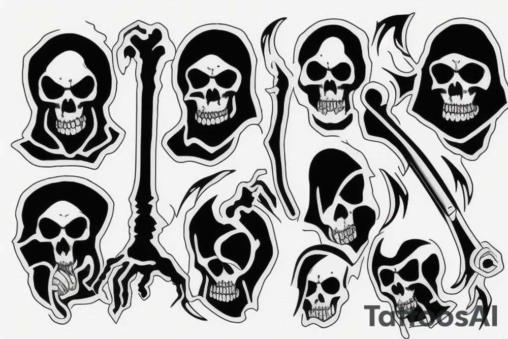grim reaper tattoo idea
