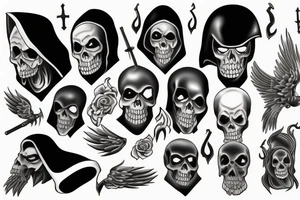 grim reaper tattoo idea