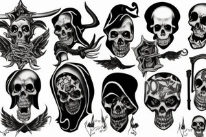 grim reaper tattoo idea