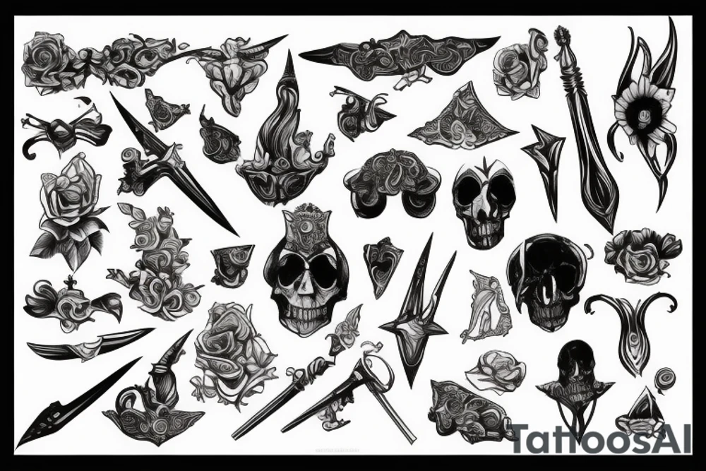 Dagger tattoo idea