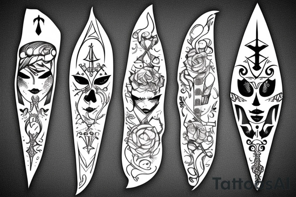 Dagger knife tattoo idea