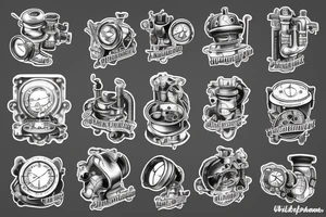 steampunk plumbing tattoo idea