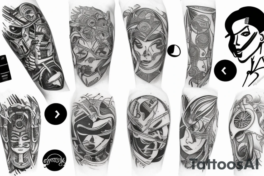 cyborg arm tattoo idea