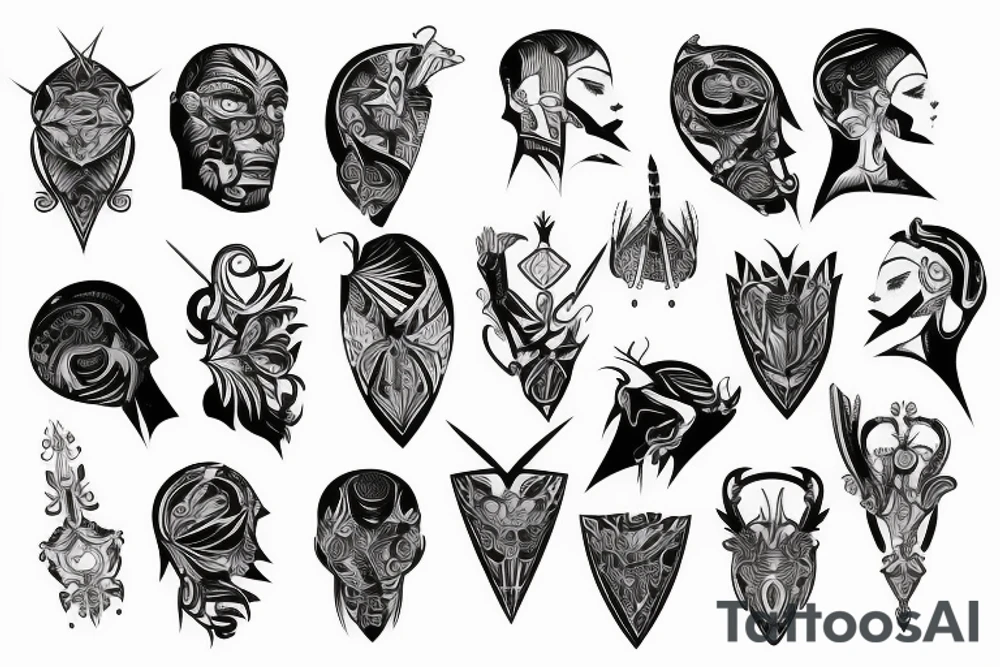 bionic shoulder tattoo idea