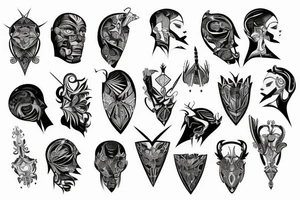 bionic shoulder tattoo idea