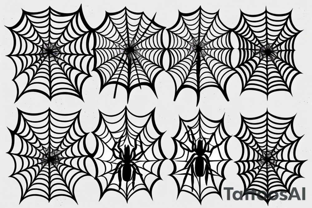 spider web tattoo idea