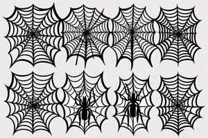spider web tattoo idea