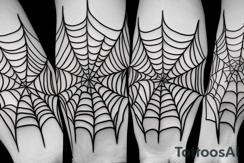 spider web tattoo idea