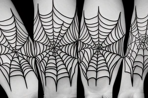 spider web tattoo idea