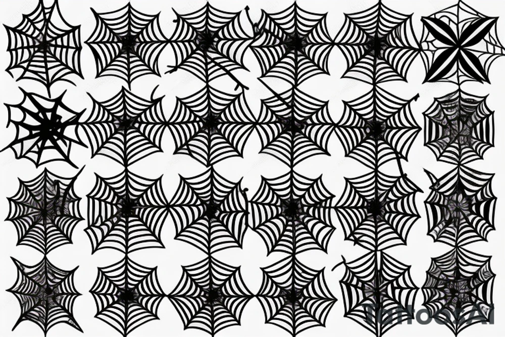 spider web tattoo idea