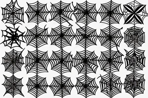 spider web tattoo idea