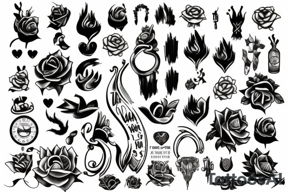 date of birth tattoo idea