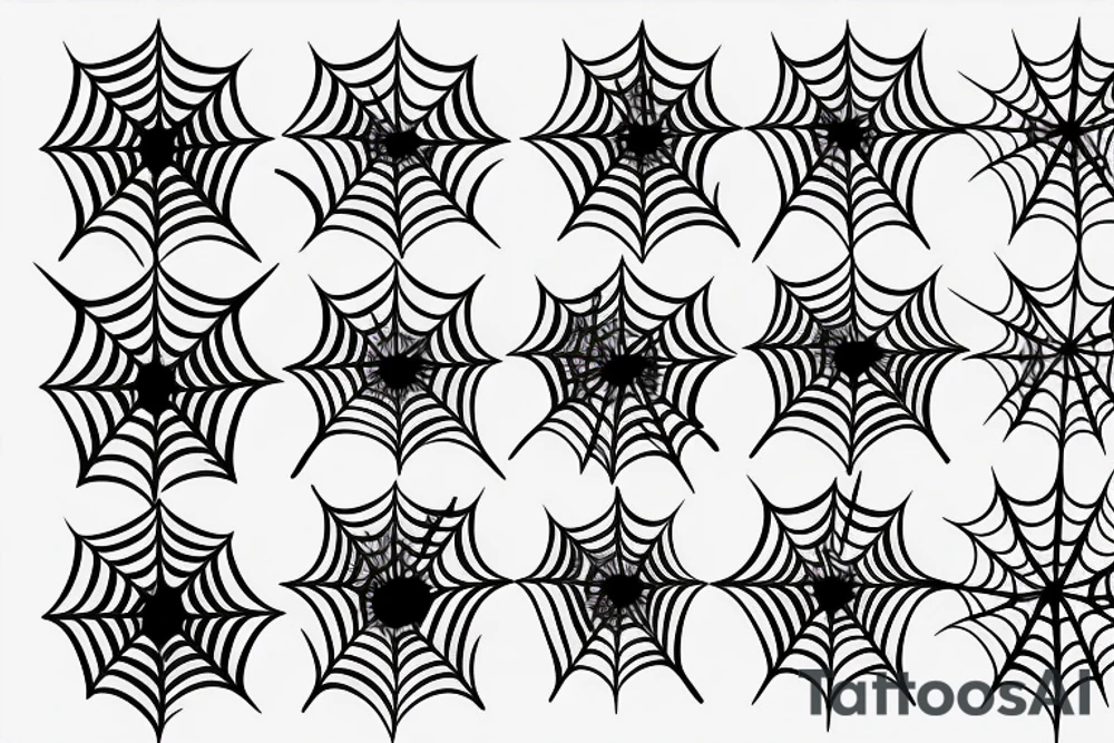 spider web tattoo idea