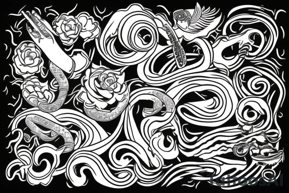 snake for wrist tattoo idea