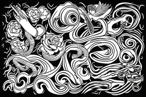 snake for wrist tattoo idea