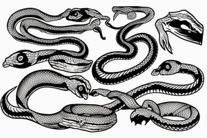 snake for wrist tattoo idea