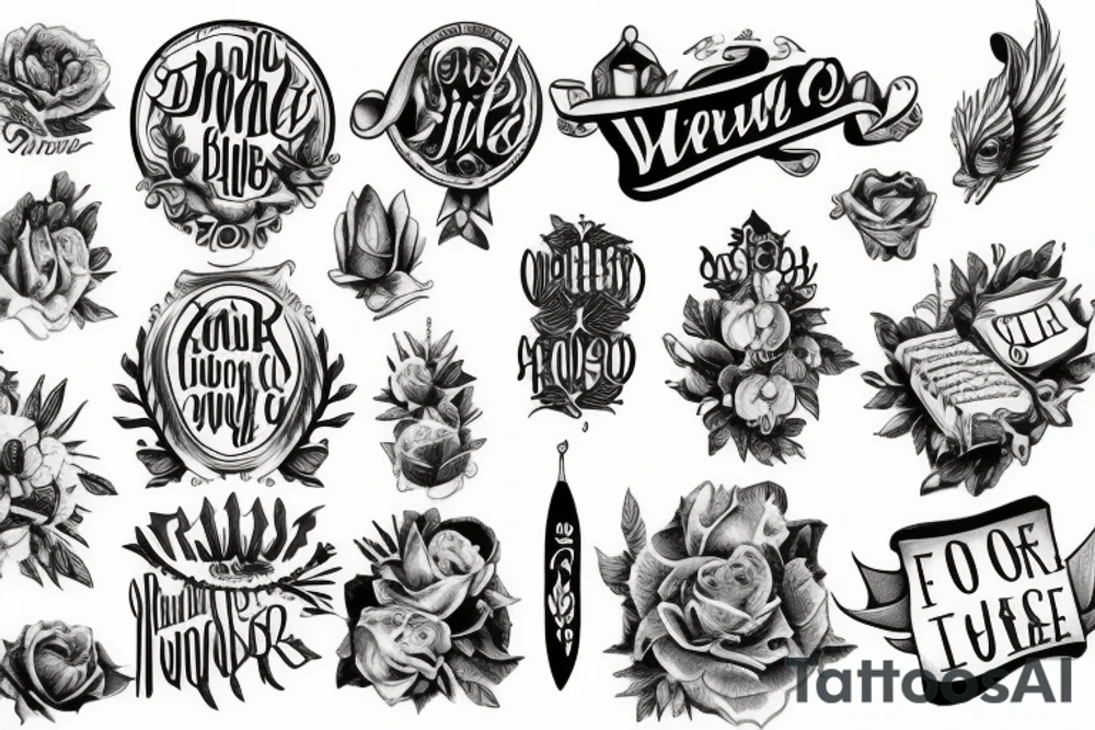 Words of the Bible tattoo idea