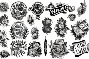 Words of the Bible tattoo idea
