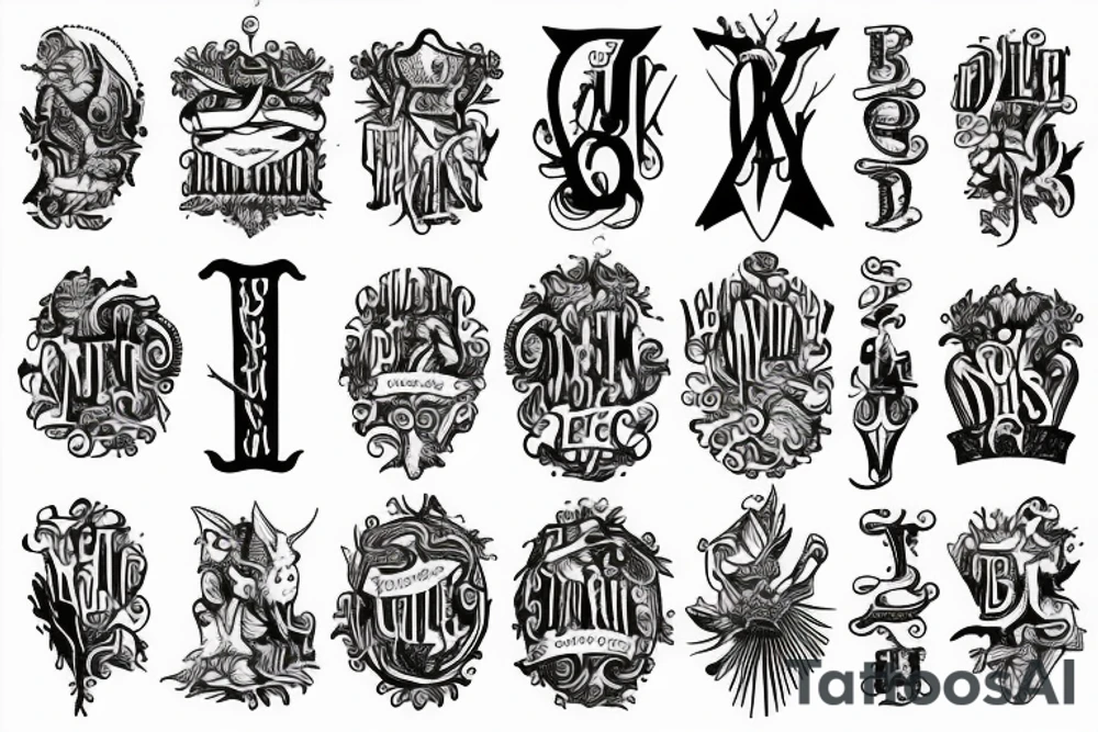 Words of the Bible tattoo idea