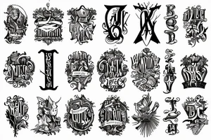 Words of the Bible tattoo idea