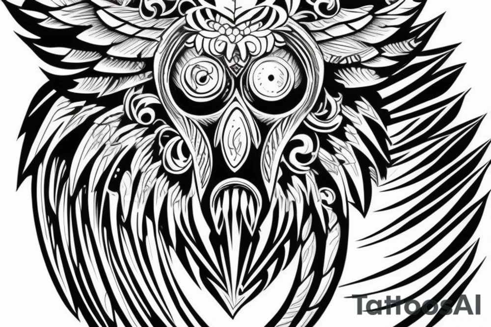 warrior hawk shoulder tattoo tattoo idea