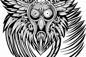 warrior hawk shoulder tattoo tattoo idea