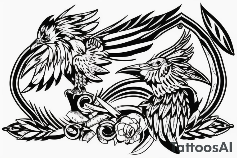 warrior hawk shoulder tattoo tattoo idea