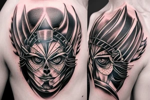 warrior hawk shoulder tattoo tattoo idea