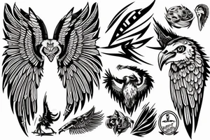 warrior hawk shoulder tattoo tattoo idea