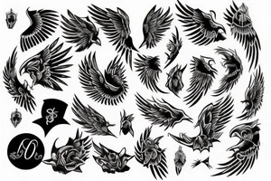 Angel falling tattoo idea