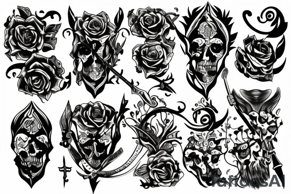 dagger tattoo idea
