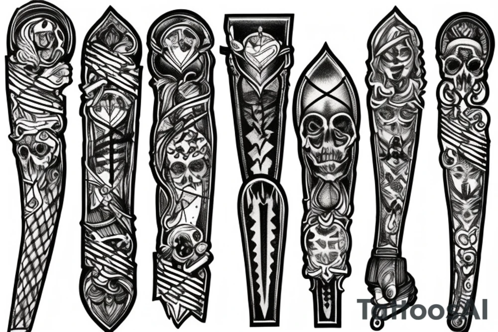 dagger tattoo idea