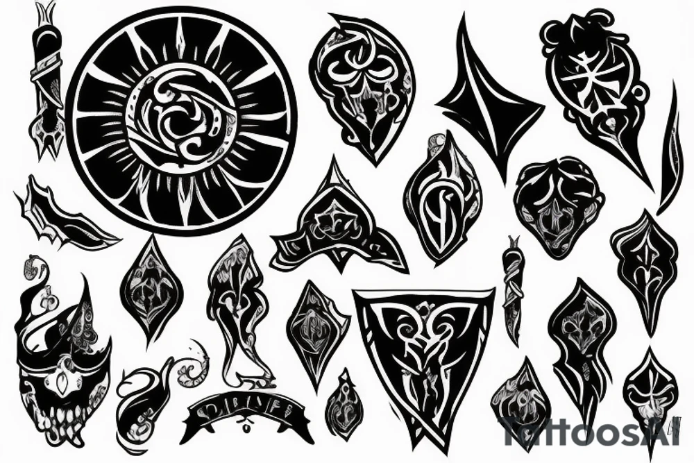 dagger tattoo idea