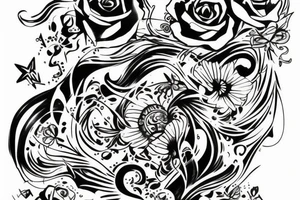 Girl whith ak47 tattoo idea