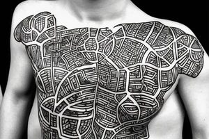 Unity between Ghana and Indonesia. Also combining the map tattoo idea