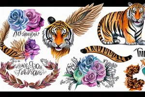 Virgo, tiger, Fenix, time tattoo idea