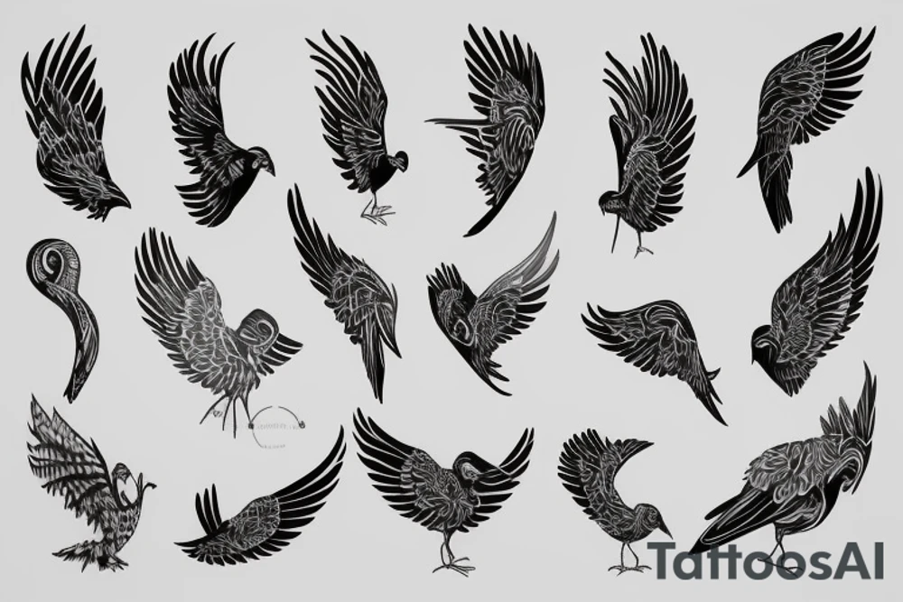 A single wing tattoo idea
