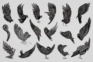 A single wing tattoo idea