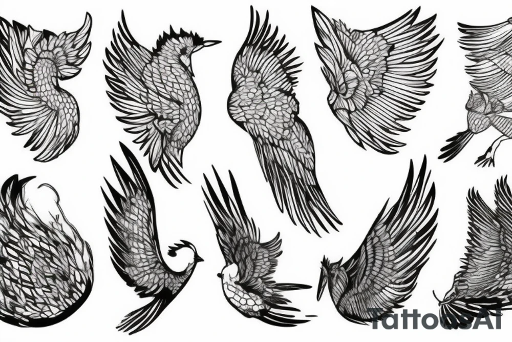 A single wing tattoo idea