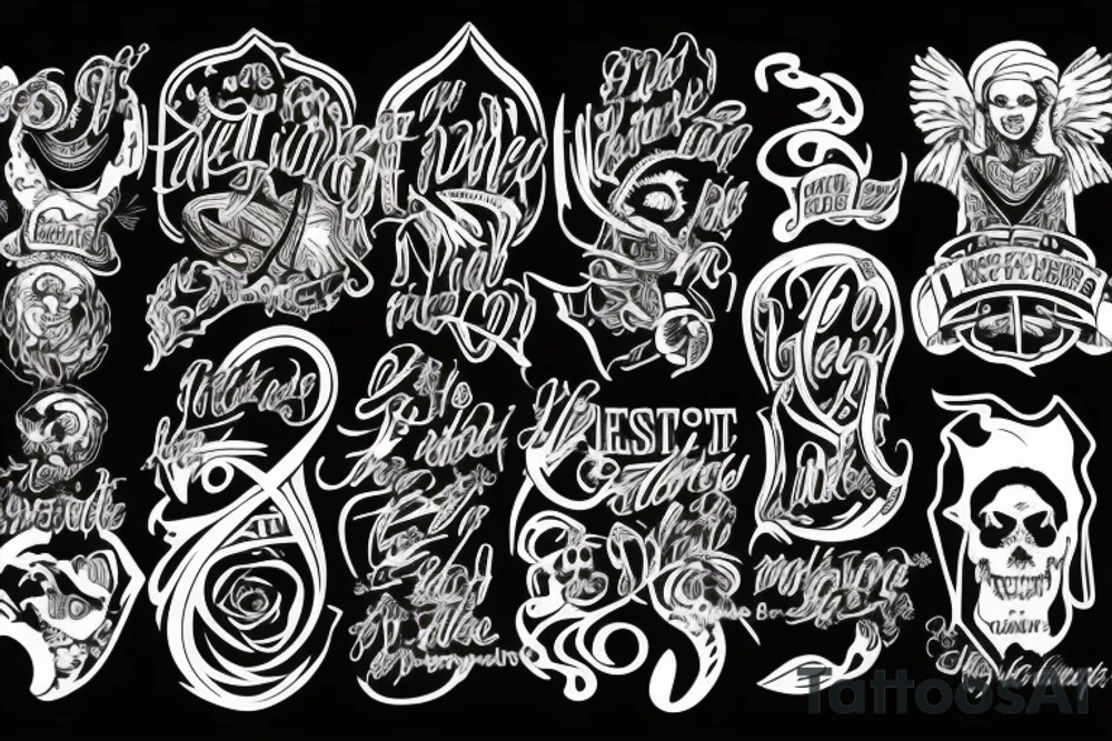 legends never die in red ink tattoo idea
