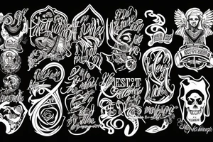 legends never die in red ink tattoo idea