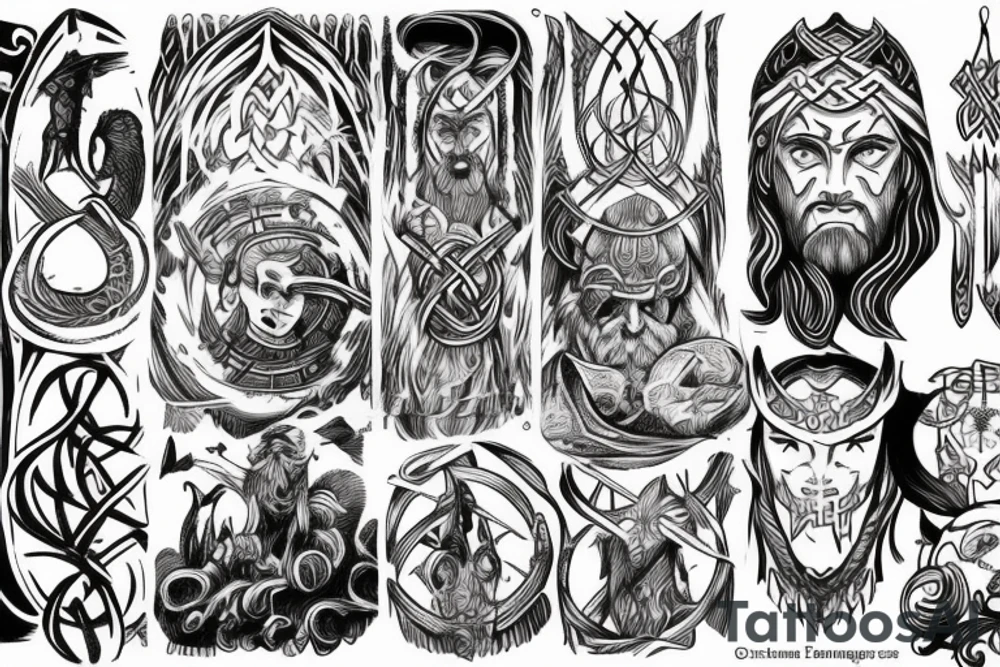 Norse mythology, protection rume tattoo idea