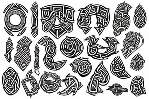 Norse mythology, protection rune tattoo idea