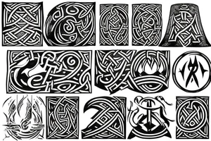 Norse mythology, protection rune tattoo idea