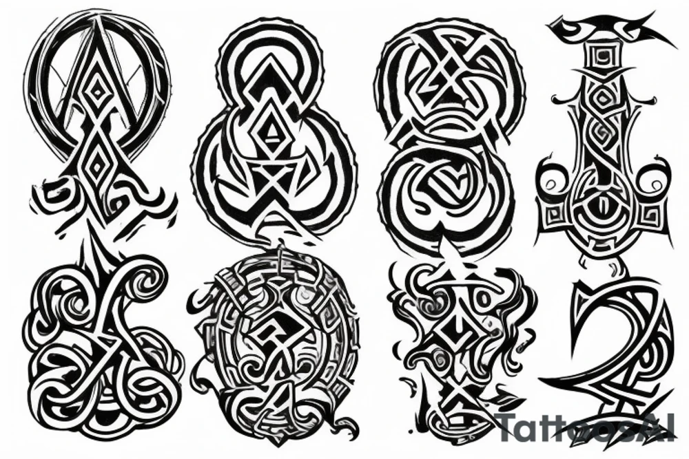protection rune tattoo idea