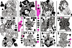 Steven universe on a playing card tattoo idea